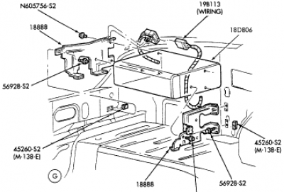 cdchanger_brackets.png (13.55 КБ) 4818 просмотров p/n F5LZ18888AC и F5LZ18888BA